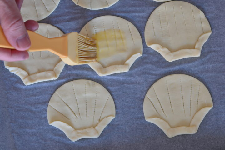 Conchiglie di Pasta Sfoglia antipasto