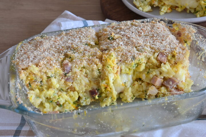 RISO al FORNO con MOZZARELLA Primo piatto ricco e gustoso