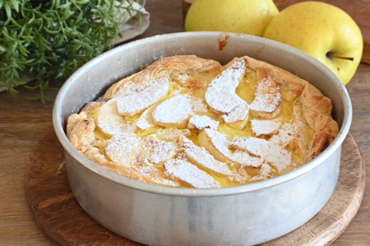torta di mele e crema