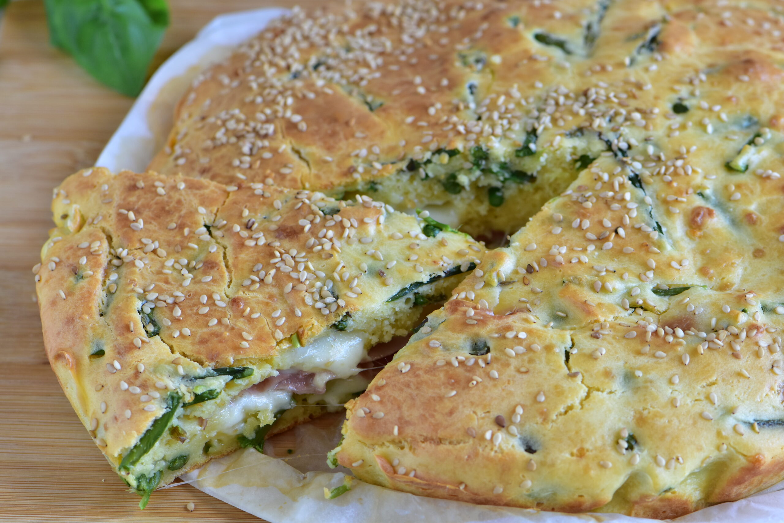 TORTA SALATA RICOTTA e ZUCCHINE facile con prosciutto cotto
