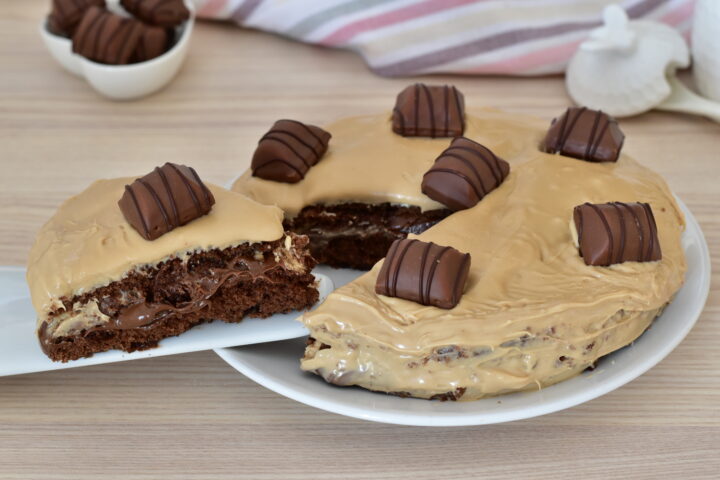 Torta cioccolato e crema nocciole