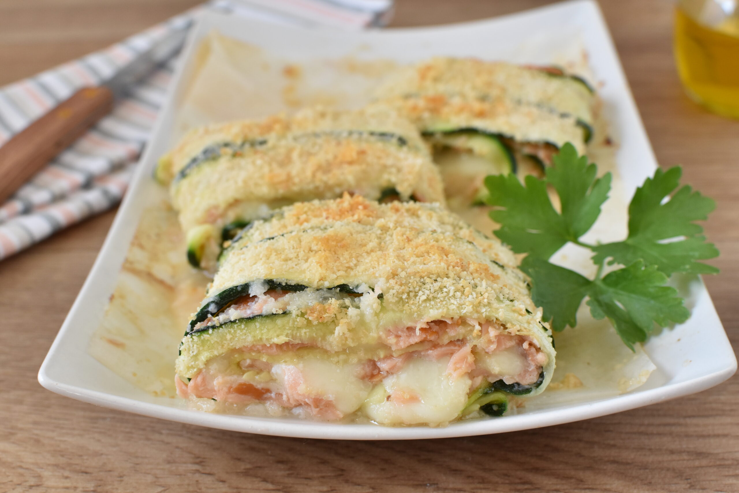 Rotolo di zucchine al forno