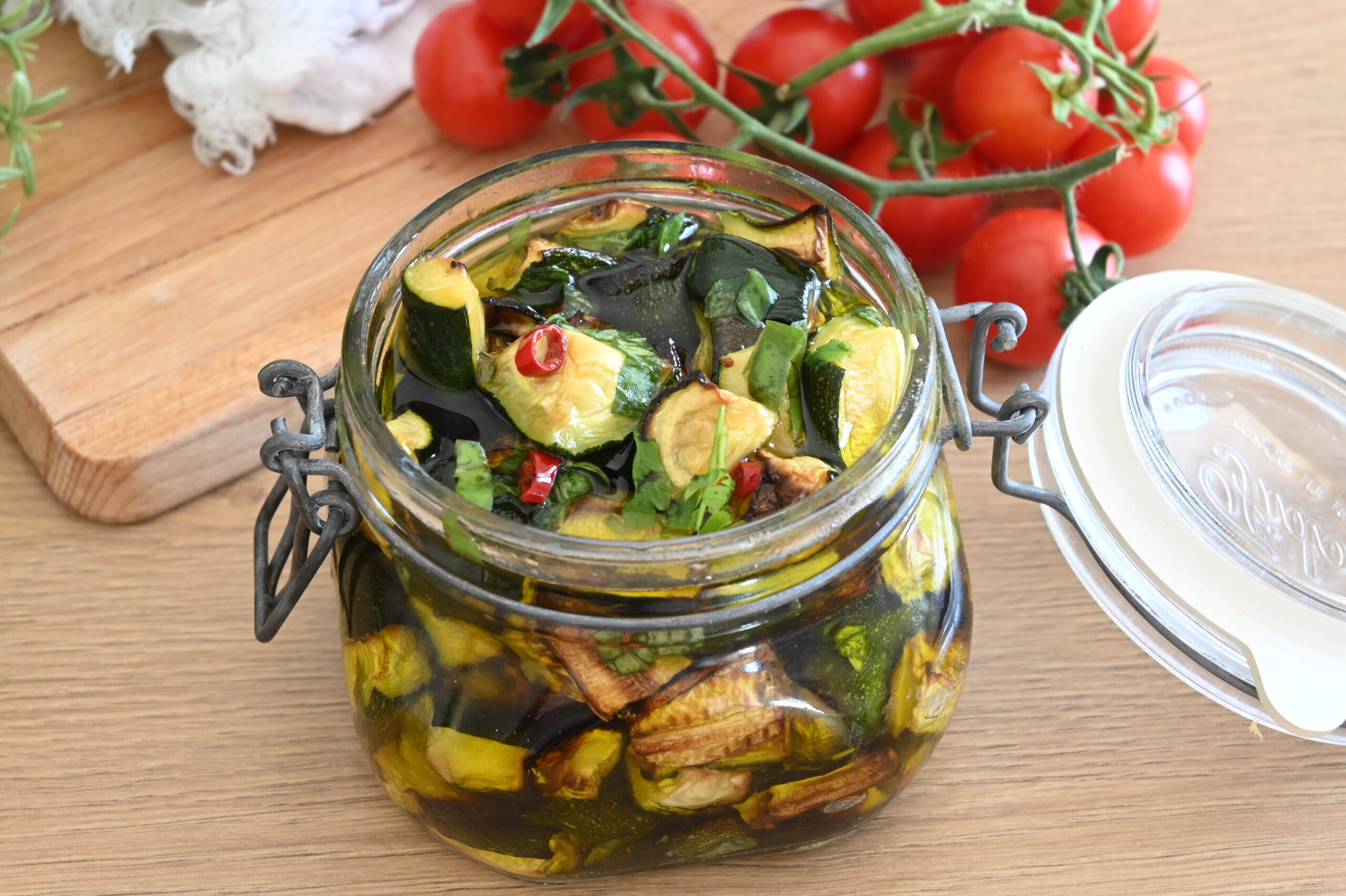 ZUCCHINE SOTT OLIO in FRIGGITRICE AD ARIA