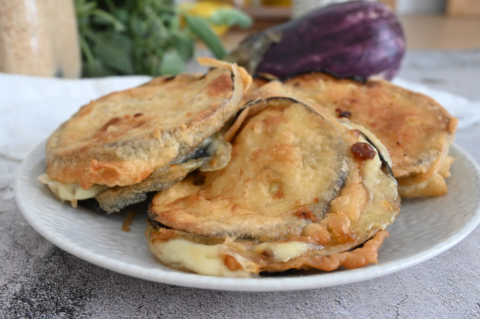 Melanzane con pastella croccante