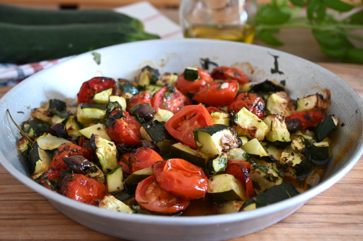 ZUCCHINE al FORNO in INSALATA