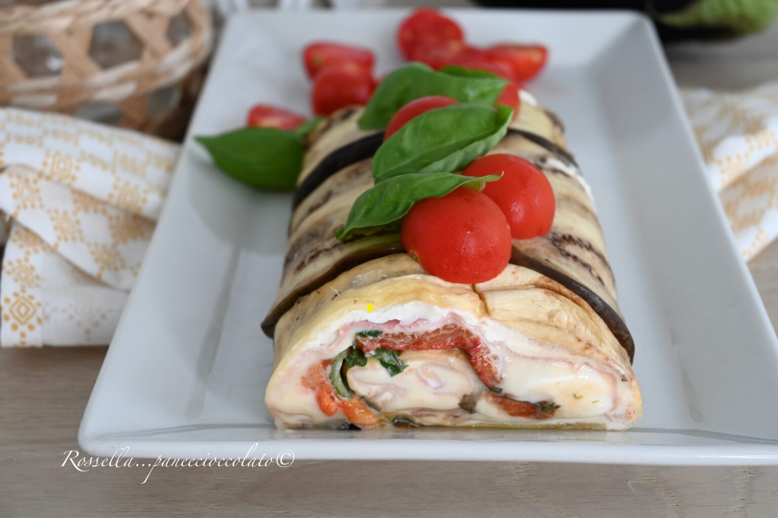ROTOLO di MELANZANE e PHILADELPHIA Facile e Fresco