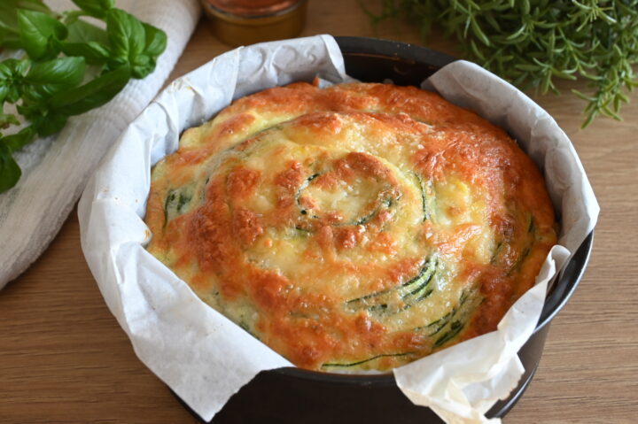 TORTA di ZUCCHINE ARROTOLATE