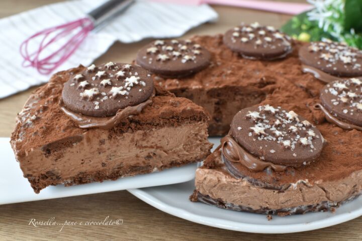 SEMIFREDDO YOGURT e CIOCCOLATO con Biscotti al Cacao