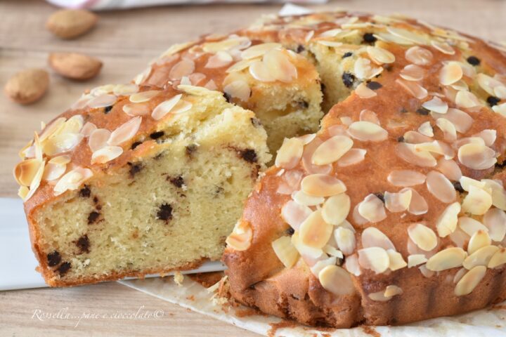 TORTA VELOCE CIOCCOLATO e MANDORLE