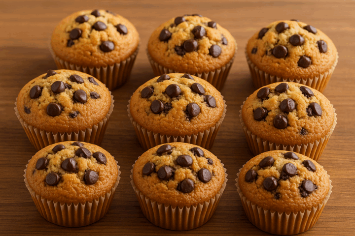 MUFFIN con GOGGE di CIOCCOLATO in friggitrice ad aria facili