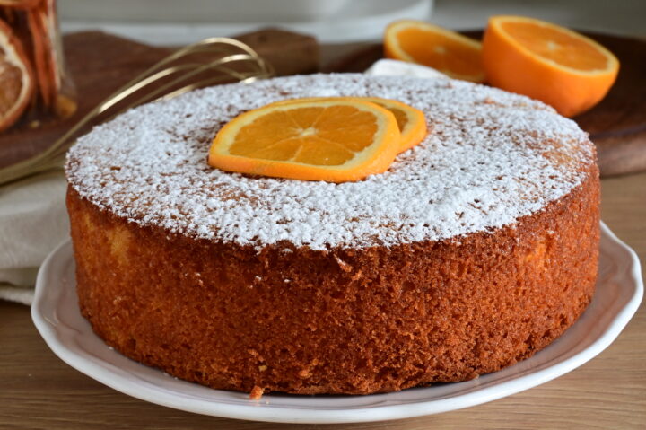 TORTA ALL'ARANCIA con SUCCO FRESCO