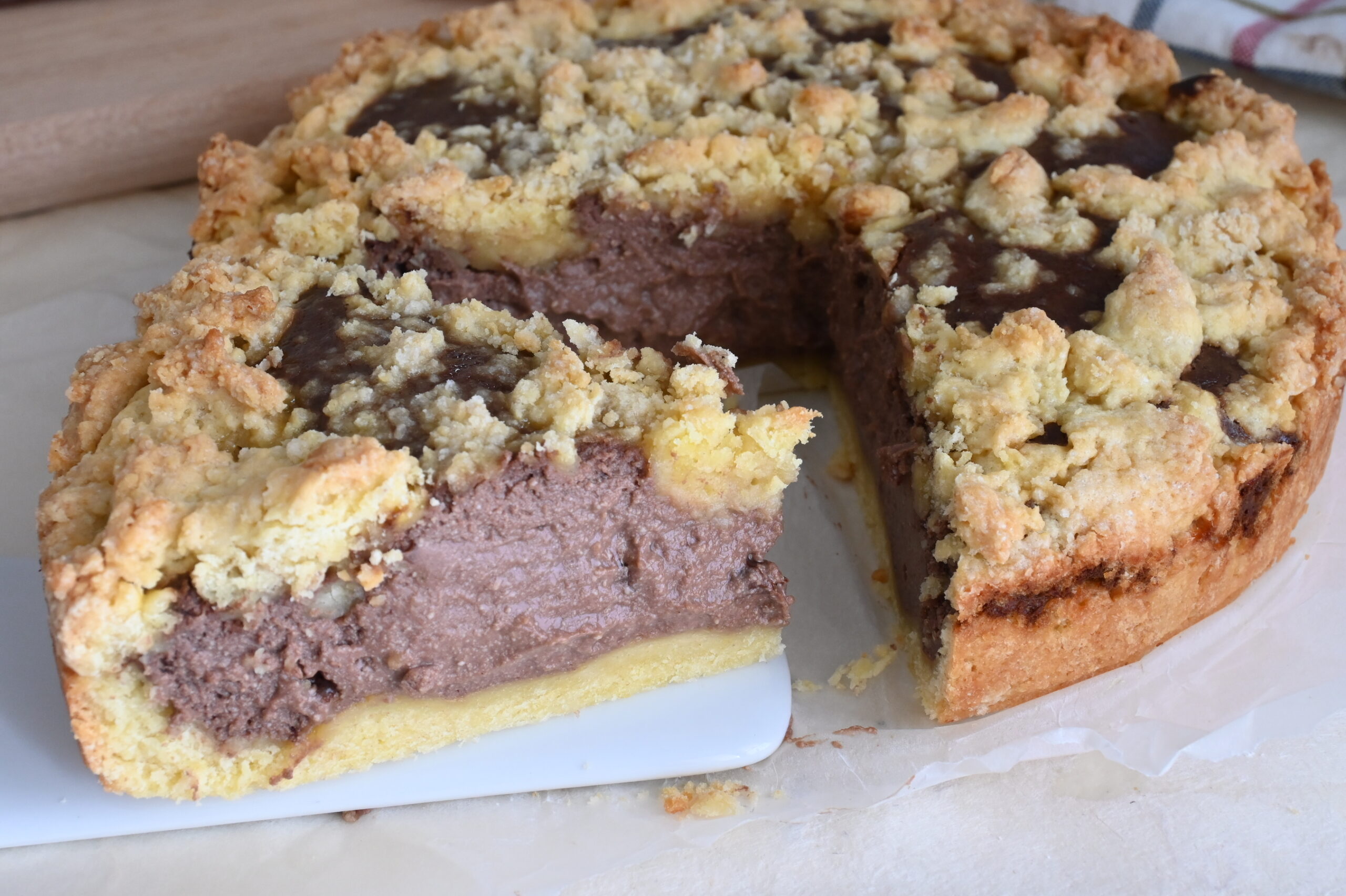 Crostata alla Crema di Ricotta e Cioccolato