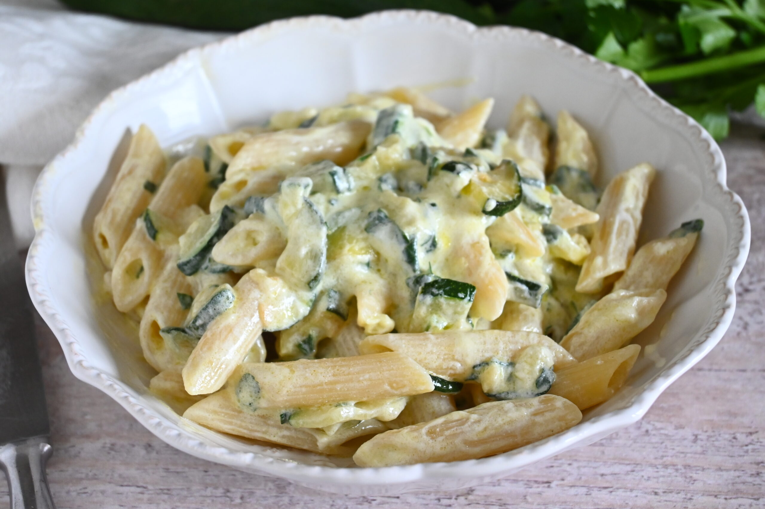 Pennette alle Zucchine Cremosa Senza Panna