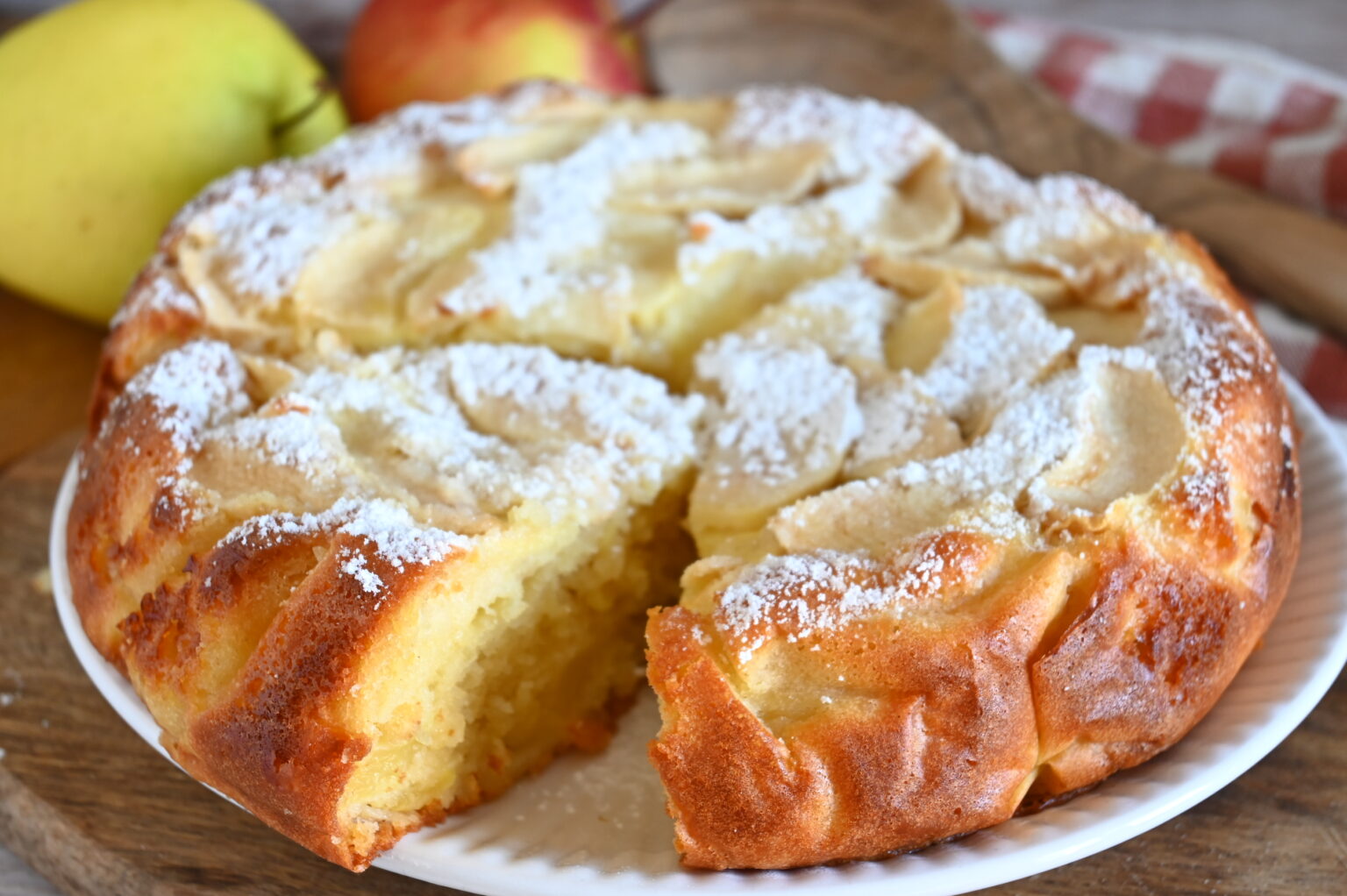 Torta di Mele con Yogurt Greco Soffice e Altissima senza burro che ...