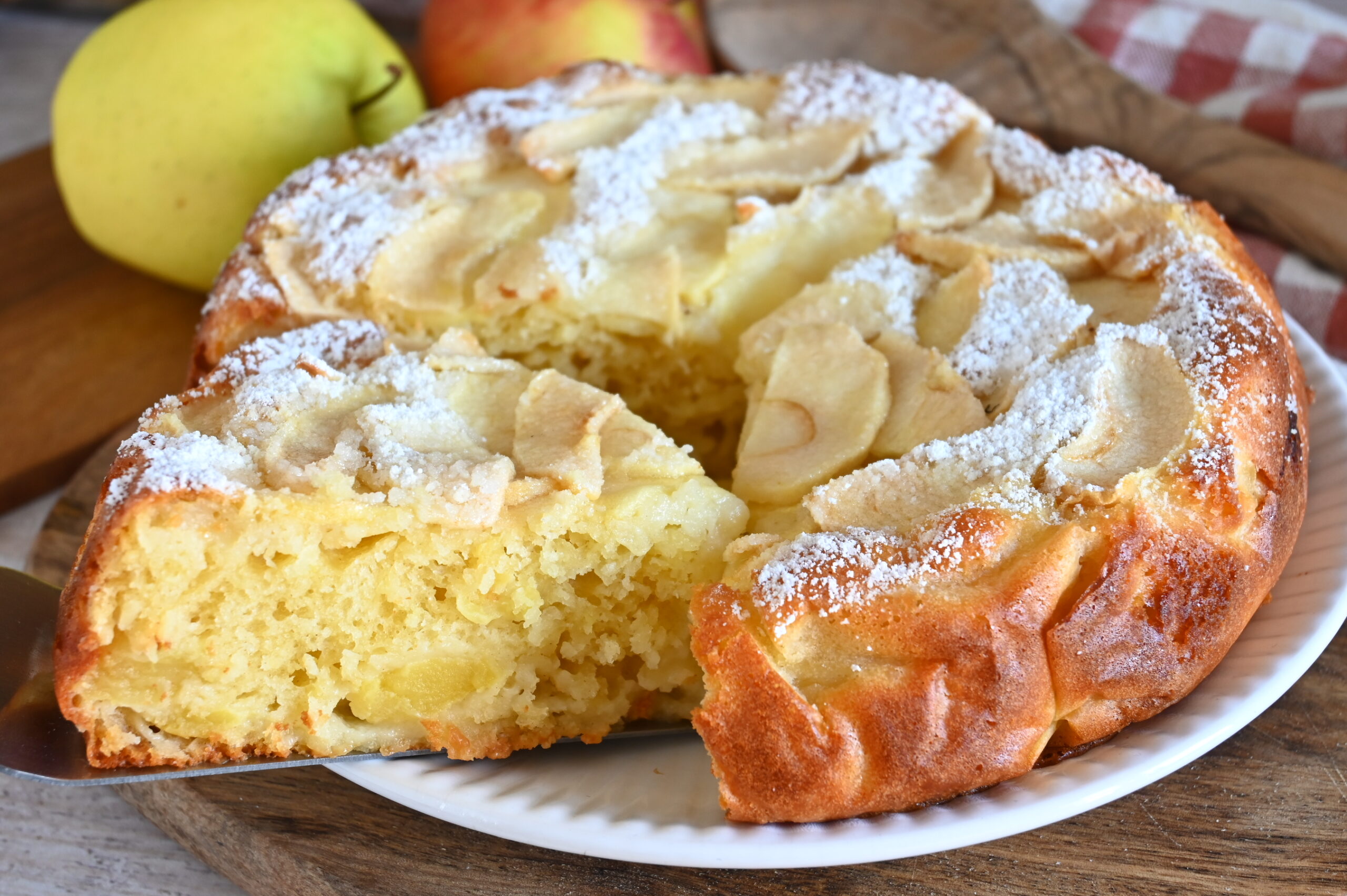 Torta di mele senza latte e burro