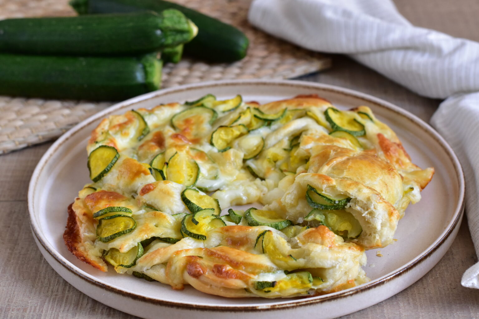 Torta di Zucchine Veloce con pasta sfoglia