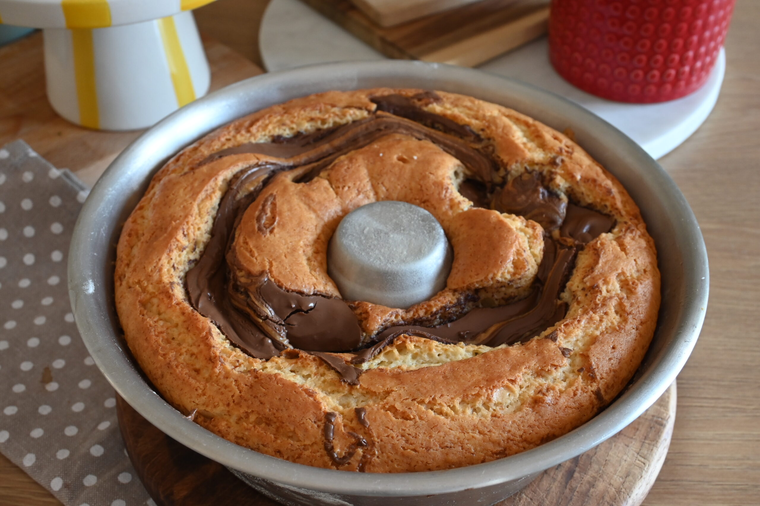 CIAMBELLONE con NUTELLA e Mascarpone Morbidissimo e Facile