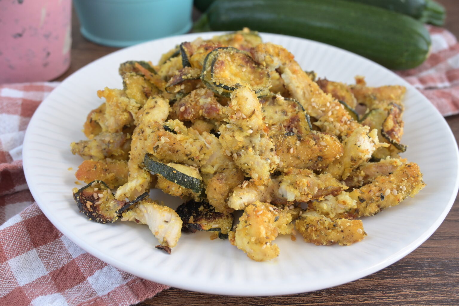 Pollo e Zucchine Croccanti Senza Friggere