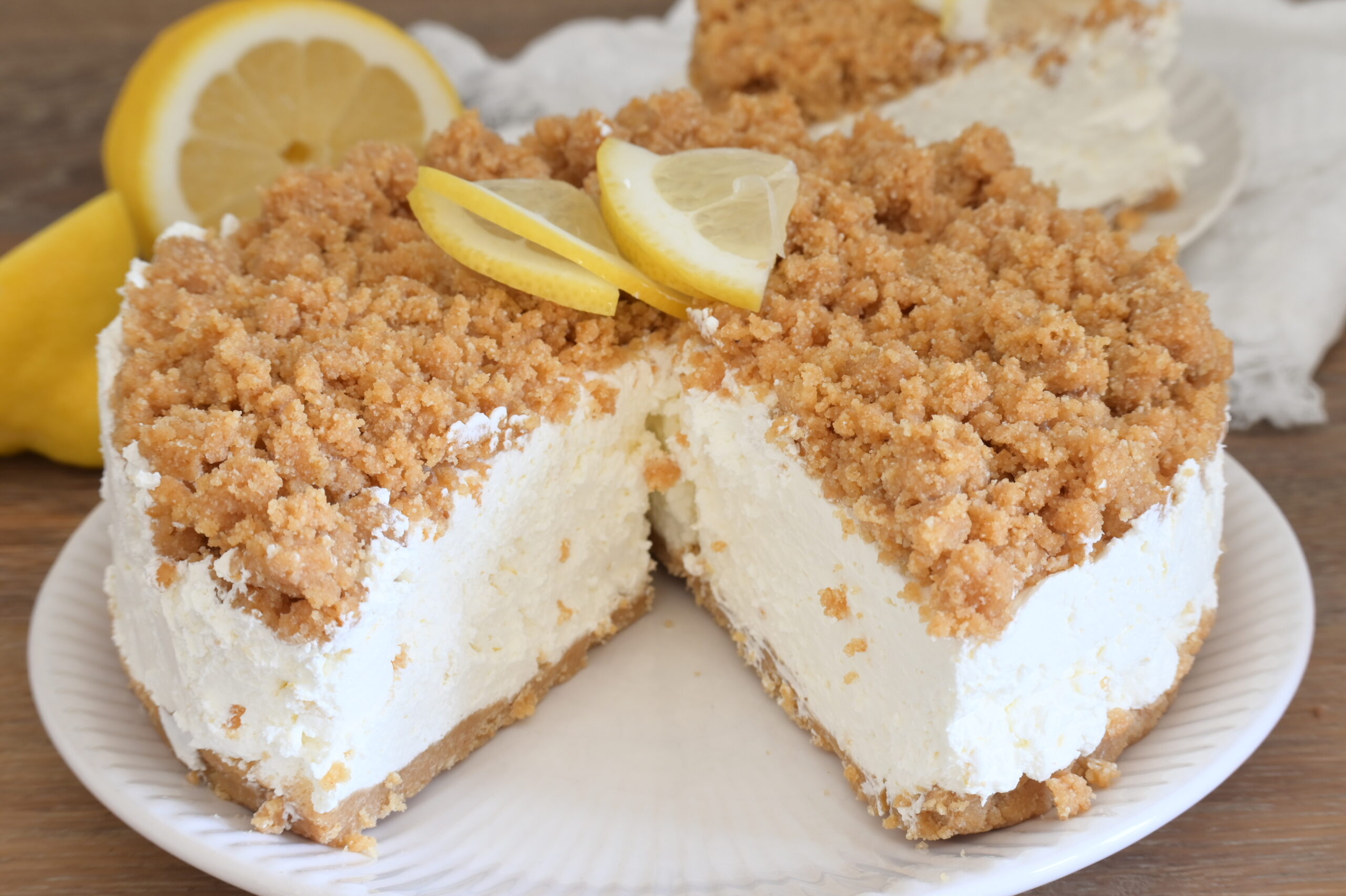 Torta Fredda allo Yogurt Greco e Limone