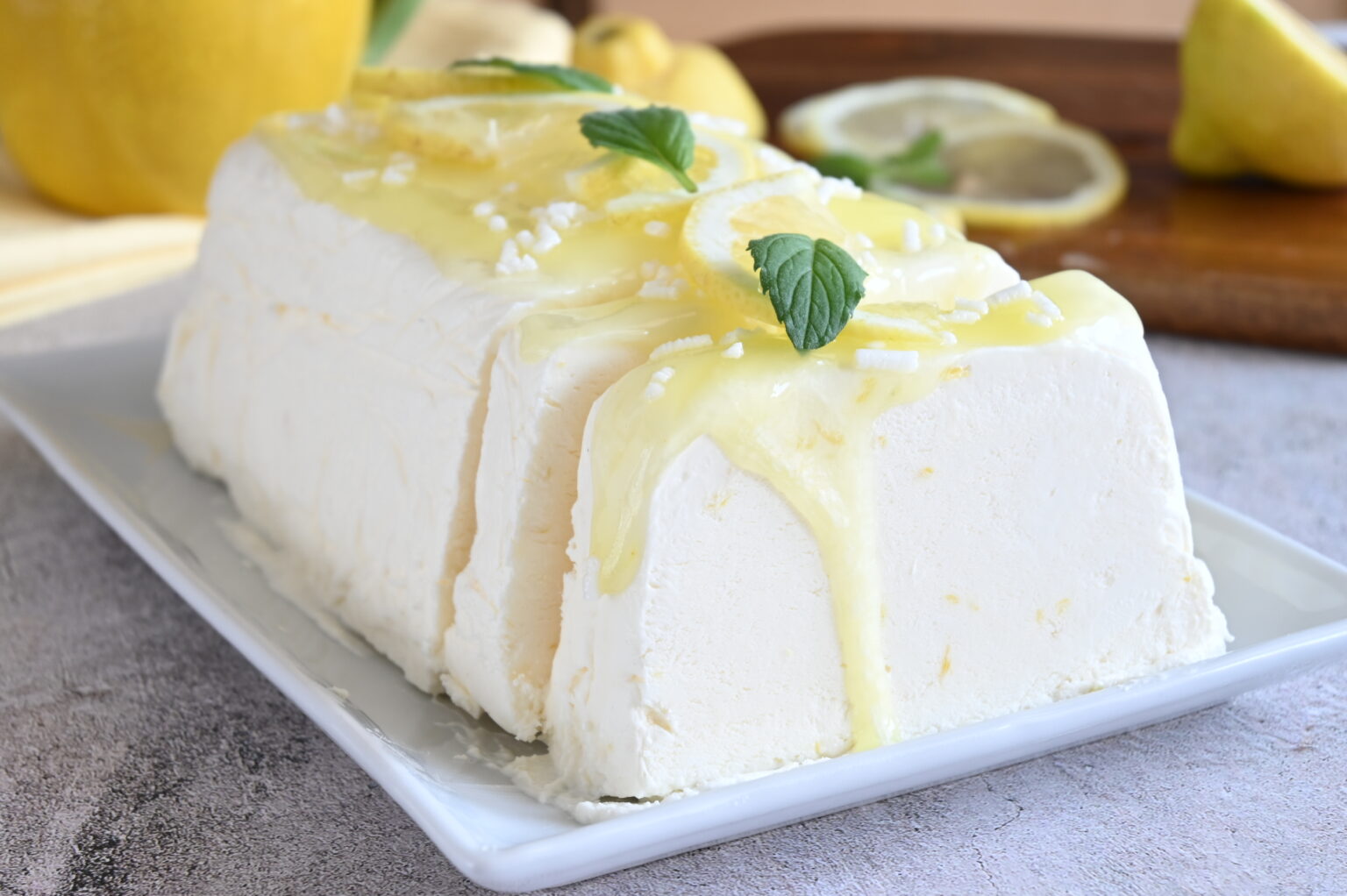 semifreddo allo yogurt e limone