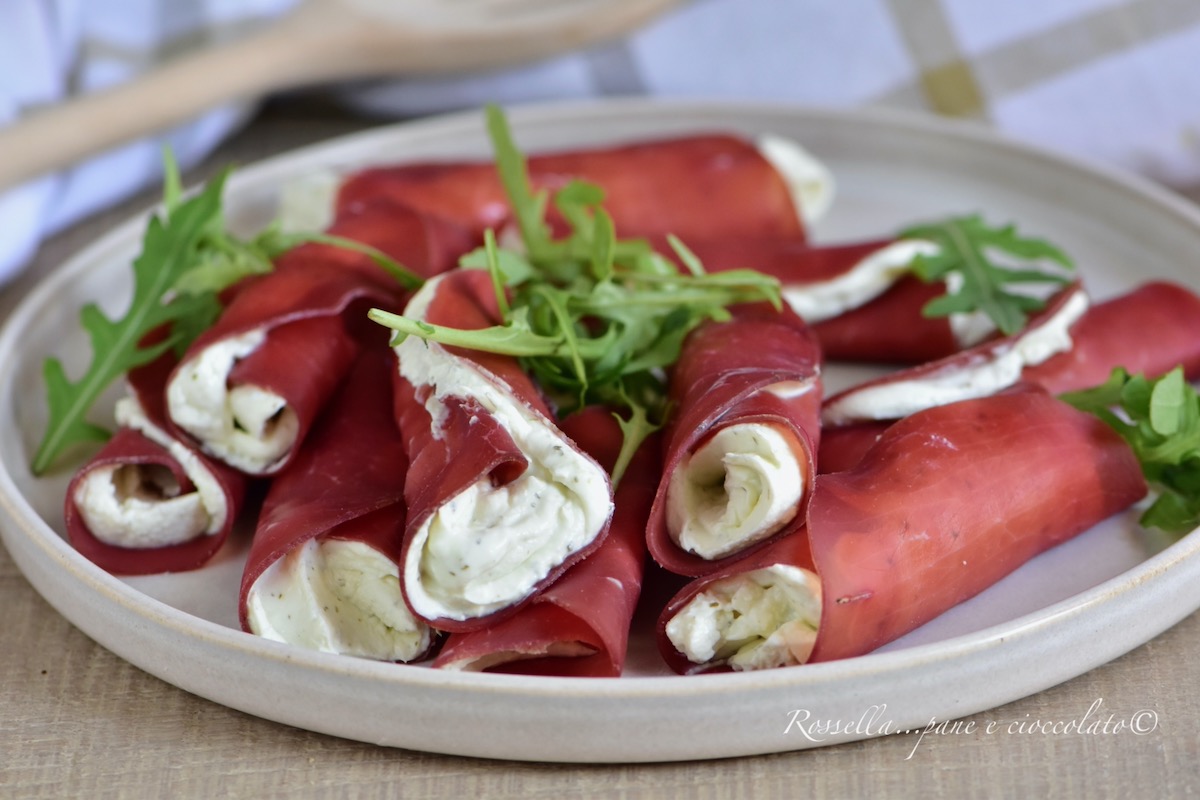 Involtini freschi di Bresaola e Philadelphia