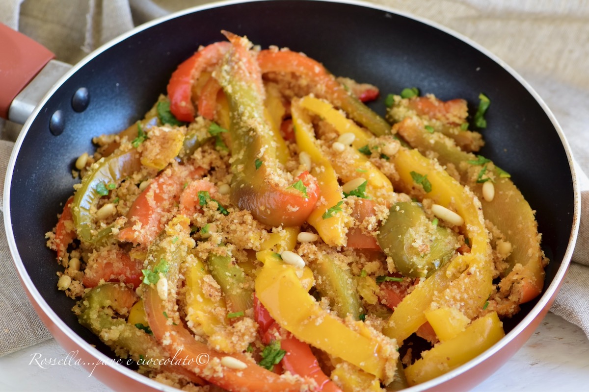 PEPERONI AMMOLLICATI in PADELLA alla Siciliana ricetta croccante