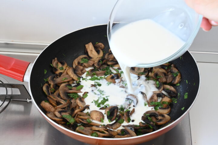 Funghi in Padella Cremosi