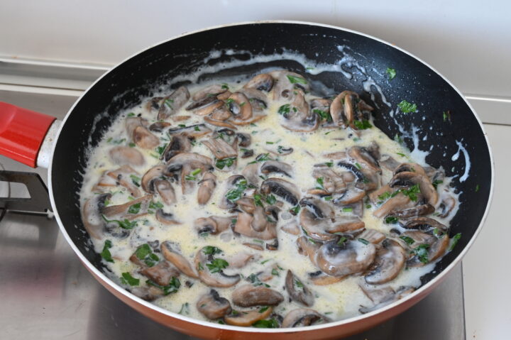 Funghi in Padella Cremosi