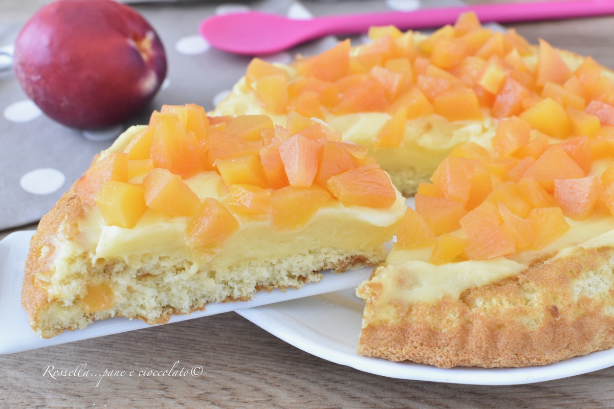 TORTA alle PESCHE e CREMA