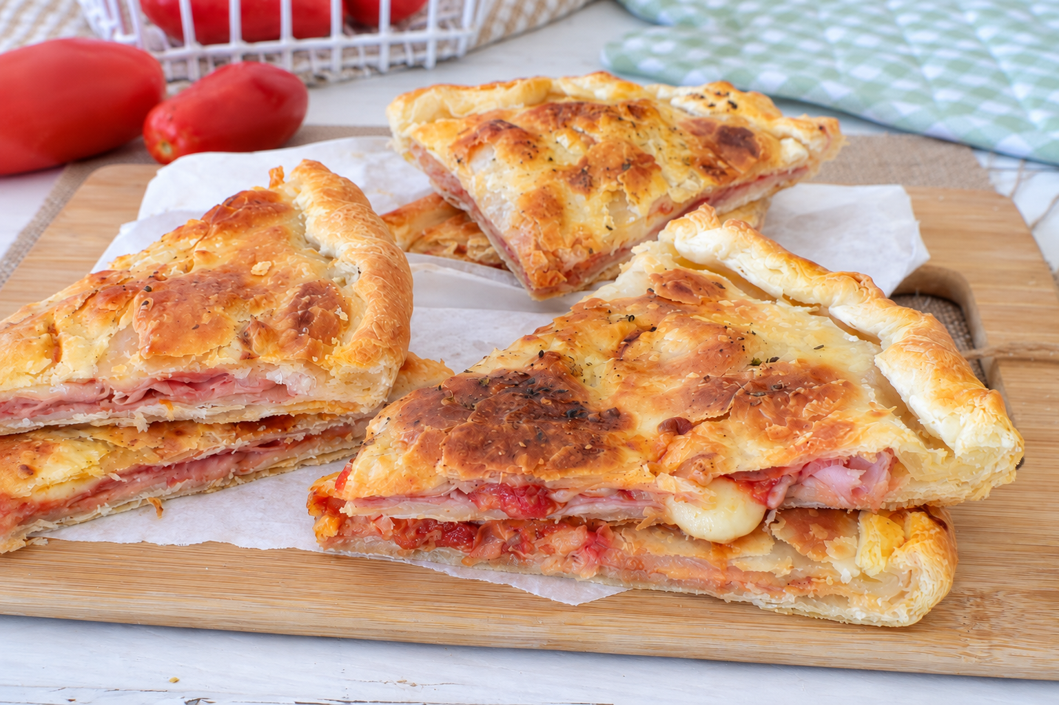 Torta Salata al Prosciutto con Sfoglia Croccante da Antipasto