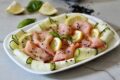 Carpaccio di zucchine e salmone, fresco, veloce e ci fai un figurone
