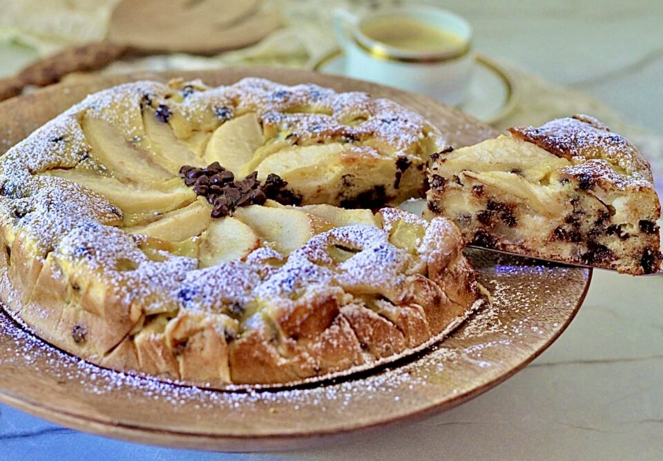 Torta con le pere e cioccolato, SENZA BURRO, un peccato di gola senza rimorsi