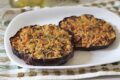 Medaglioni di melanzana con gratinatura croccante, ricetta light.