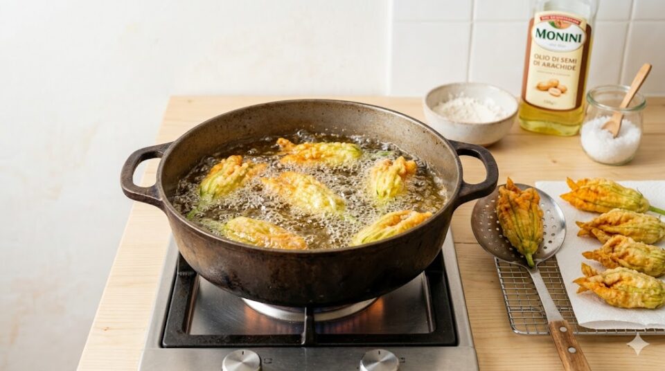 fiori di zucca in pastella 