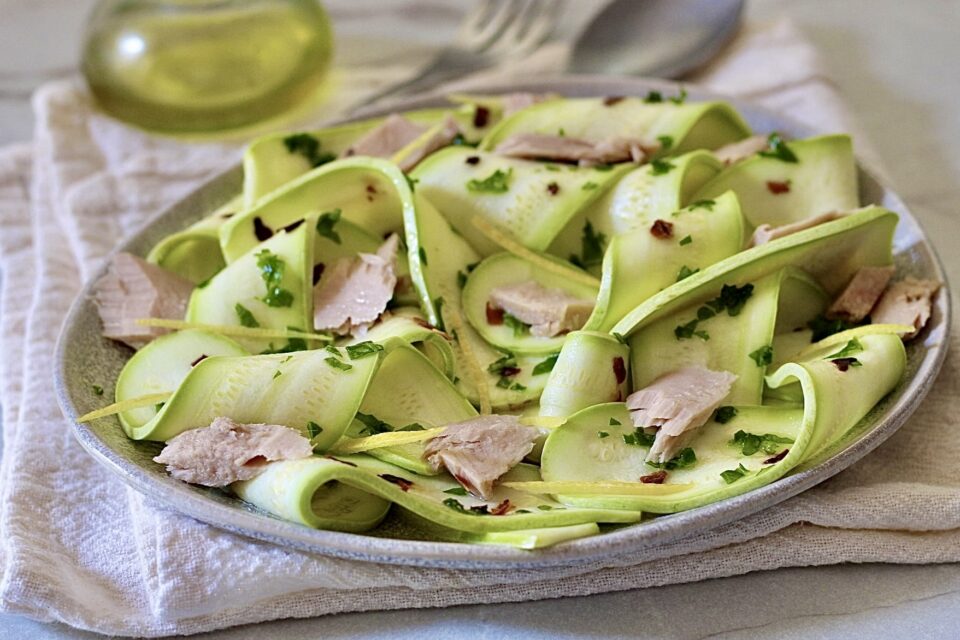 zucchine al limone e tonno.