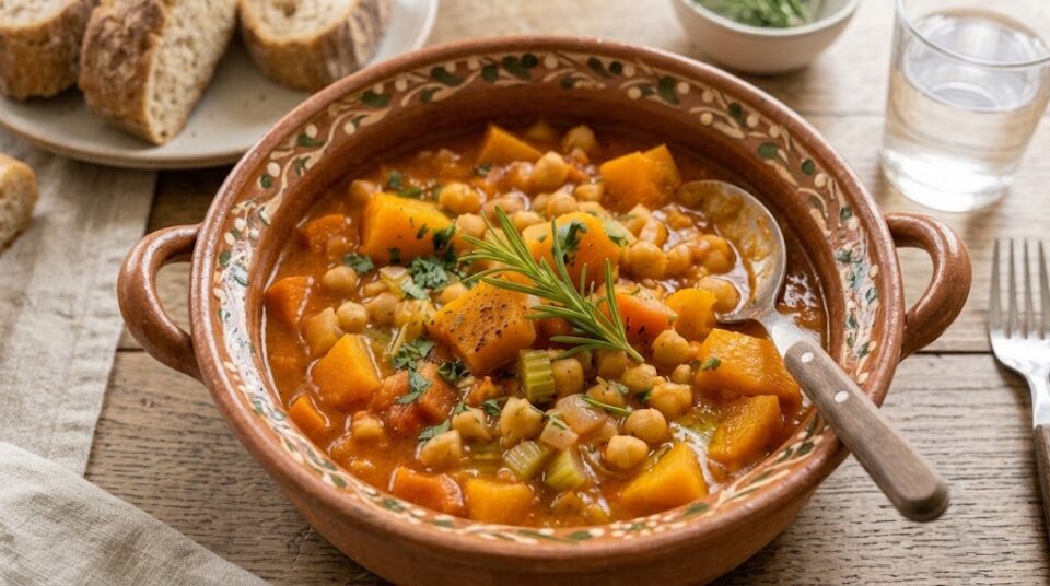zuppa di zucca e ceci
