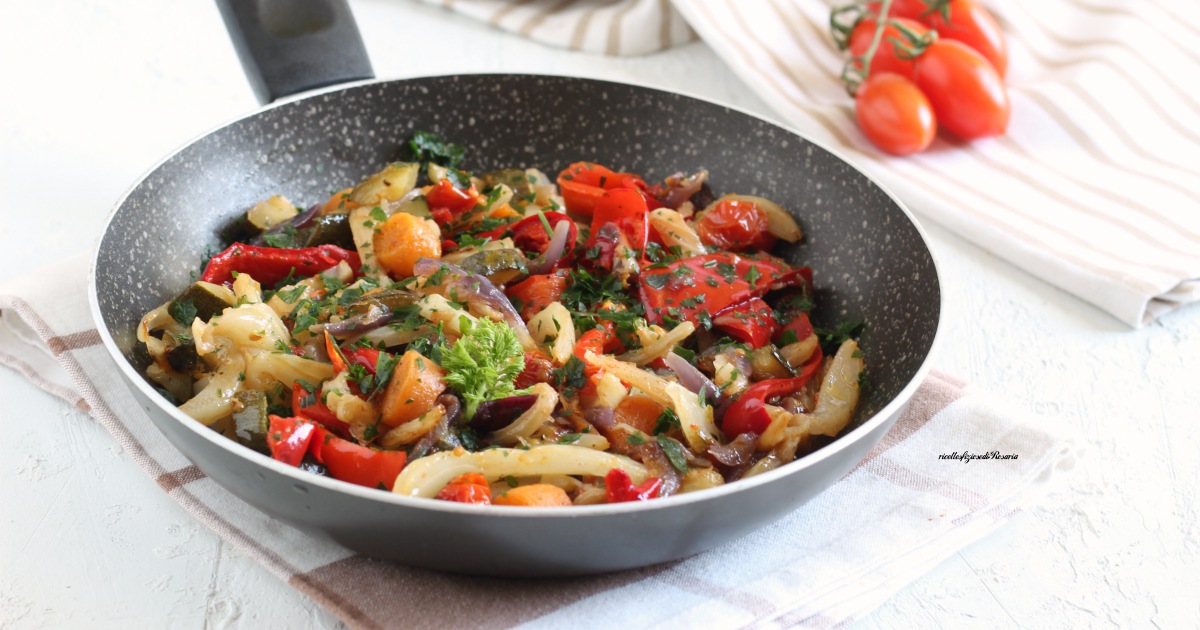 Verdure miste in padella - ricetta facile e veloce ...