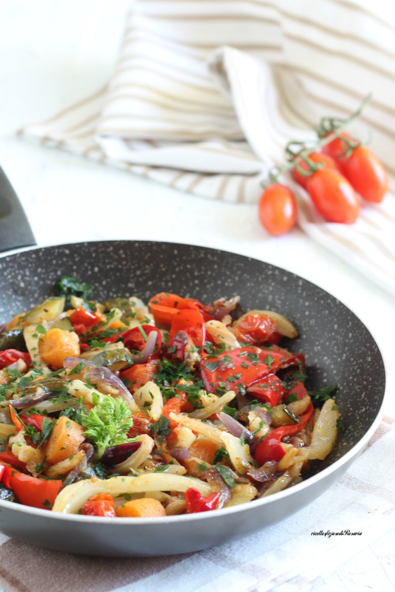 Verdure miste in padella - ricetta facile e veloce ...