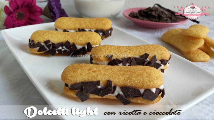 Dolcetti light con ricotta e cioccolato