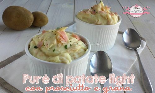 Purè light di patate con prosciutto e grana (280 calorie)