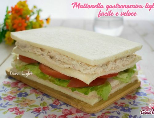 Mattonella gastronomica light facile e veloce