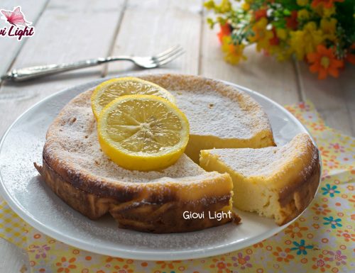 Torta light di ricotta al limone