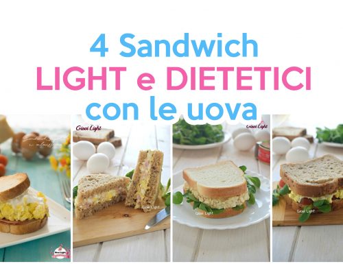 4 sandwich LIGHT E DIETETICI con le uova