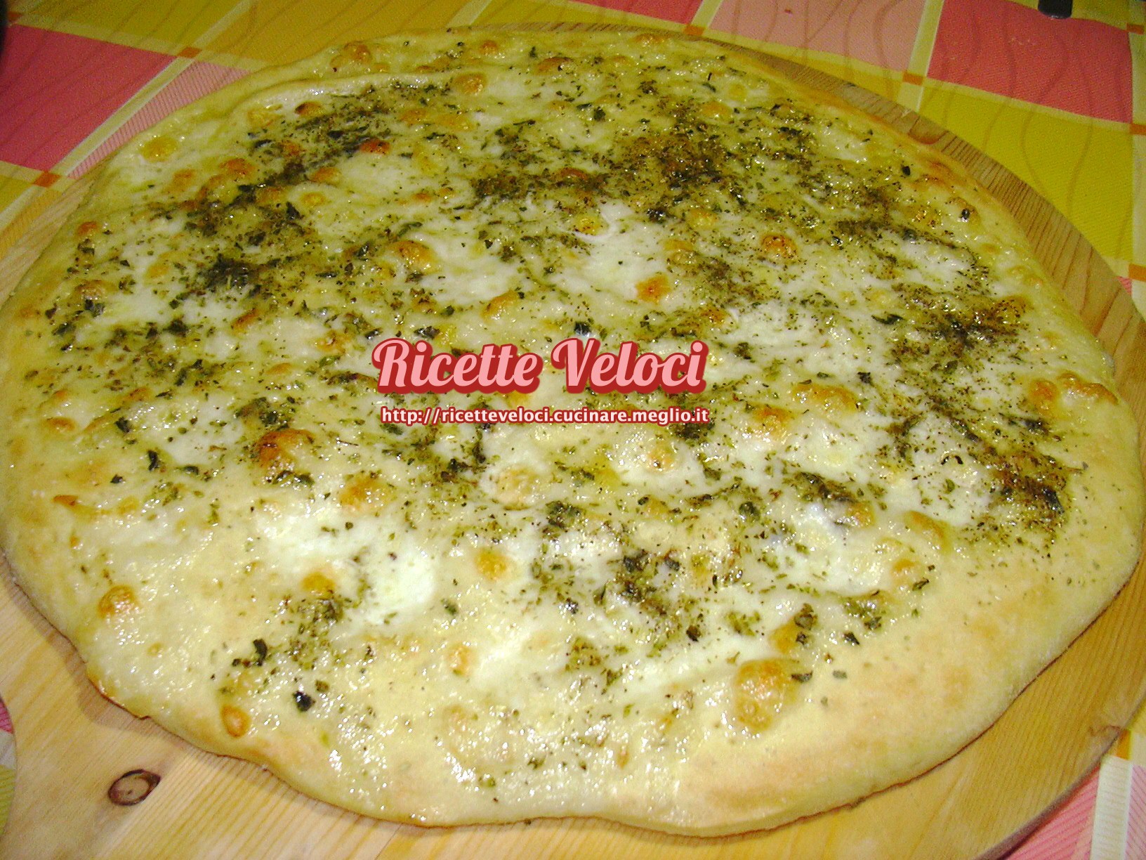 Pizza Biancaneve Con Origano Bianco Di Sicilia Ricette Veloci Di Tania