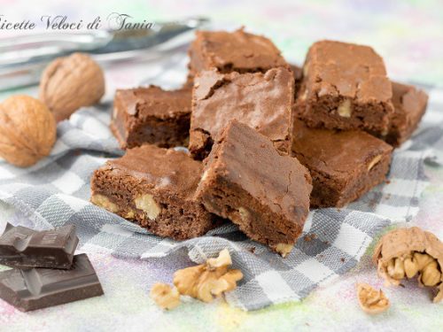 Brownies al cioccolato e noci