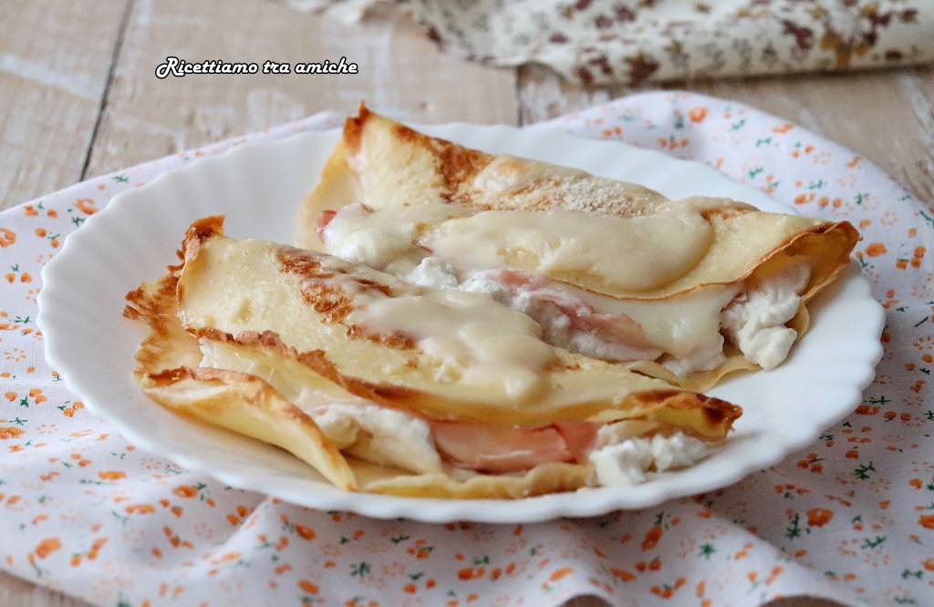 Crespelle Con Ricotta E Prosciutto Cotto Primo Piatto