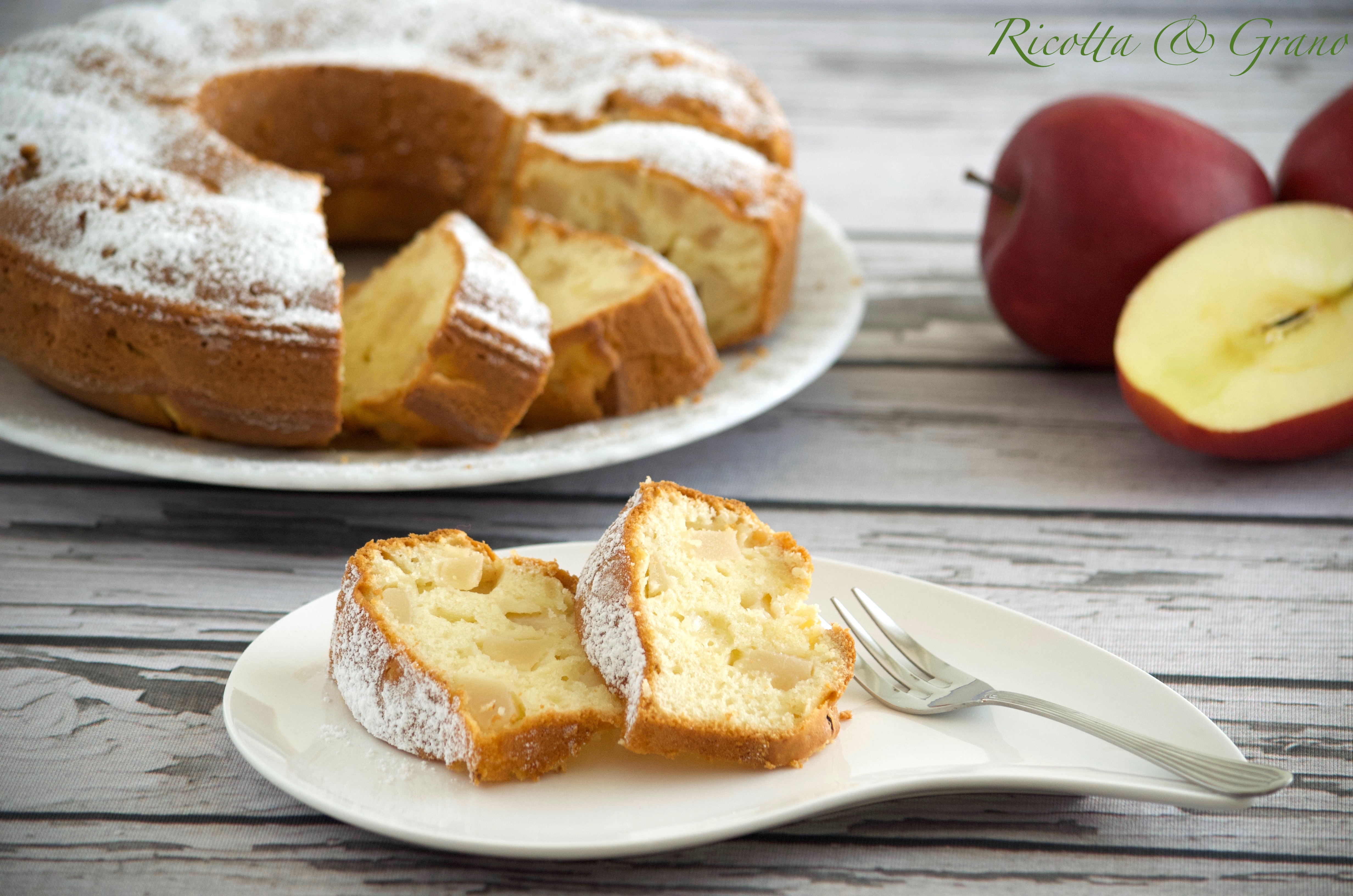 TORTA ALLE MELE CON YOUGURT SENZA BURRO