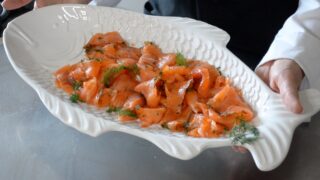 salmone marinato a secco