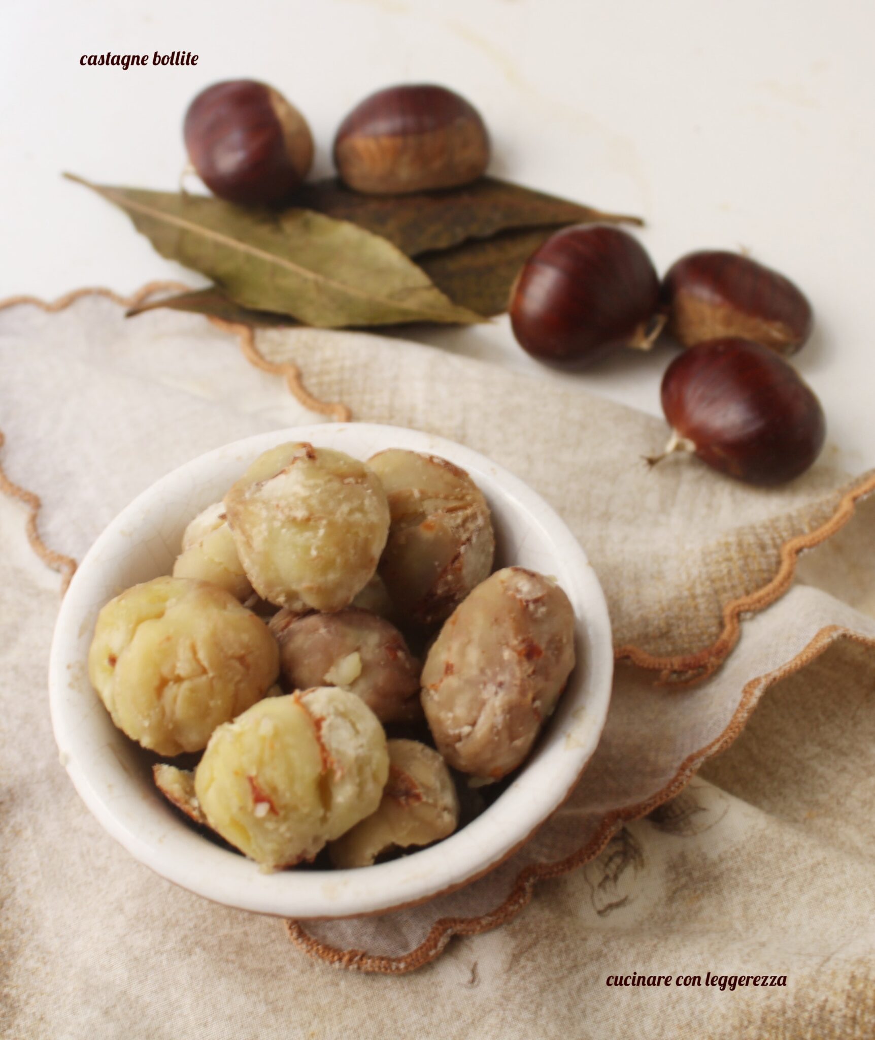 Castagne Bollite - Cucinare Con Leggerezza