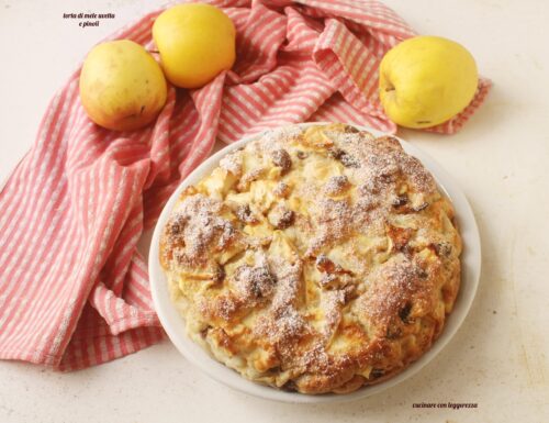 Torta di mele uvetta e pinoli